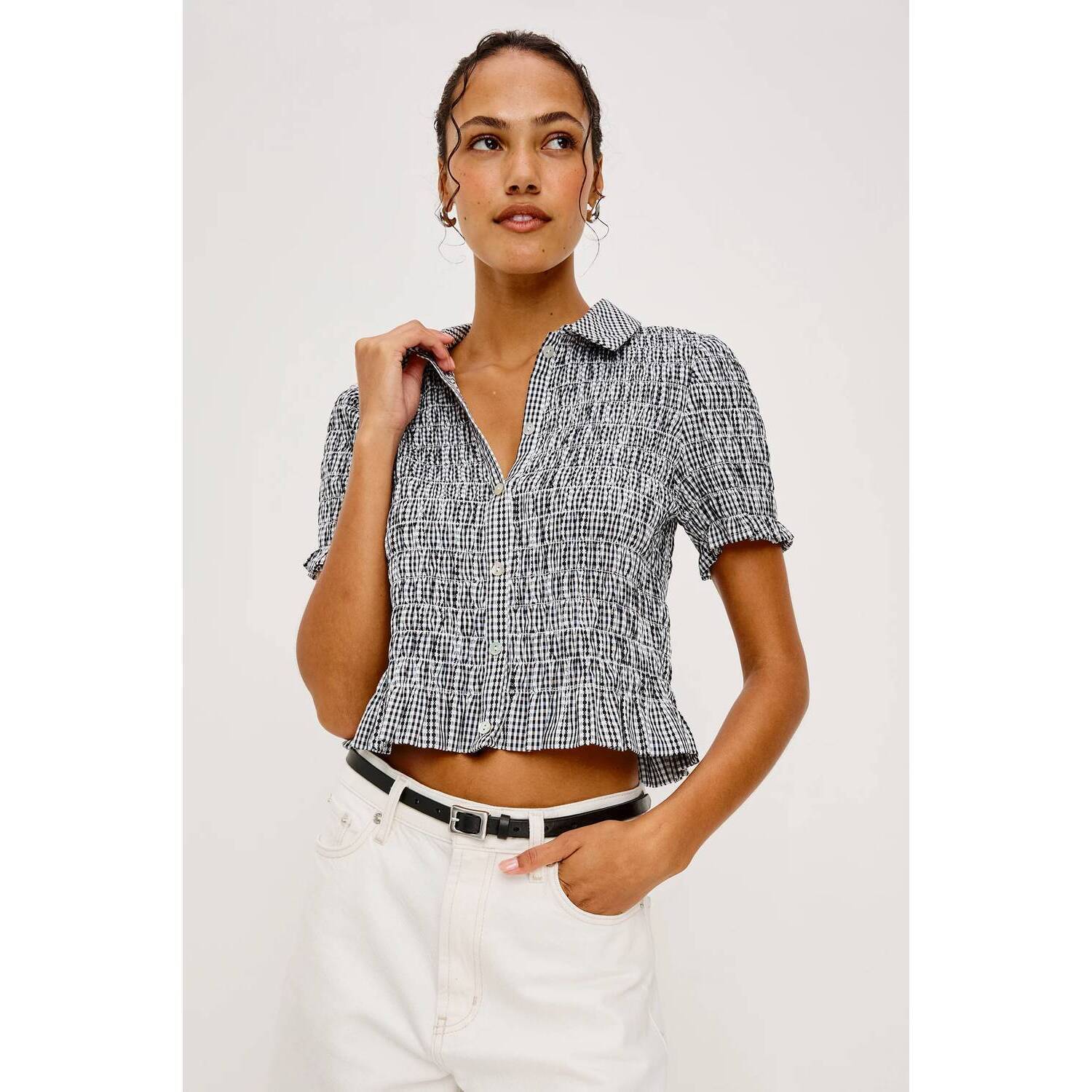 New Rails Alton Shirt In Black Gingham